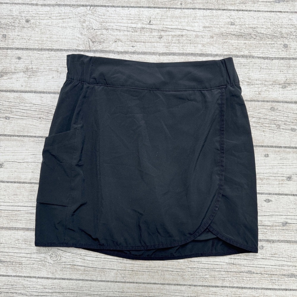 Columbia Golf Skort Women's Small Black Pull On Lightweight Athletic Sportswear